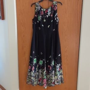 Floryday black floral dress